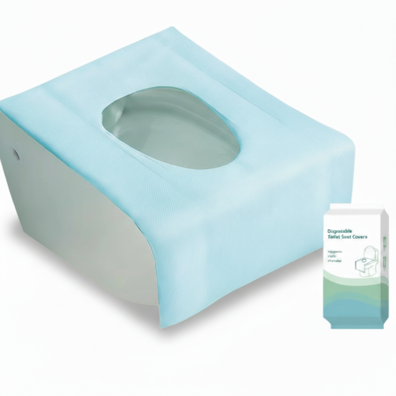 Aarenza waterproof disposable toilet seat covers pack, houseware and kitchen product, in a sealed package with multiple covers visible.