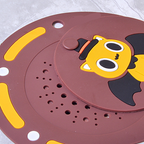 Arenzza anti-clog and odor-proof drain cover for kitchen and bathroom sinks, shown over a drain to prevent clogs and odors.