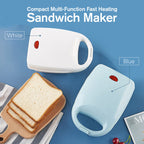 Arenzza compact multi-function fast heating sandwich maker with non-stick plates, kitchen houseware for quick and easy sandwiches.