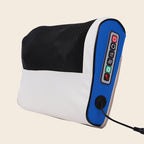 Arenzza multifunctional deep kneading massage pillow with heat feature for relaxing home use, shown in a cozy living room setting.