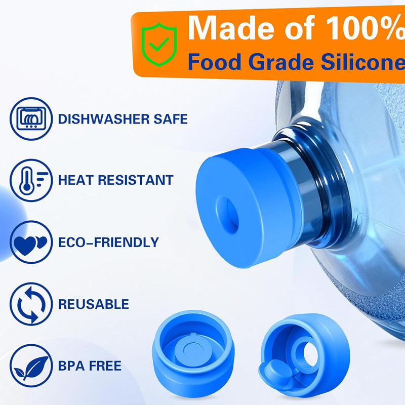 Arenzza reusable silicone water container cap in bright green, designed to seal bottles and prevent leaks in kitchen and houseware.