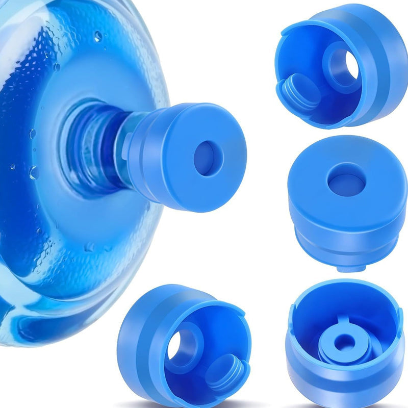 Arenzza reusable silicone water container cap for houseware and kitchen, flexible, airtight lid for bottles and jars.