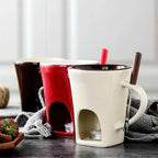 Arenzza chocolate melting cup for kitchen, used for melting and pouring chocolate in houseware and baking applications.