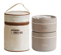Arenzza portable insulated lunch container set with multiple compartments for food storage, perfect for on-the-go meal prep.