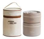 Arenzza portable insulated lunch container set with multiple compartments for food storage, perfect for on-the-go meal prep.