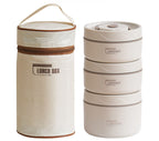 Arenzza portable insulated lunch container set with multiple compartments, perfect for keeping food fresh and organized for on-the-go use.