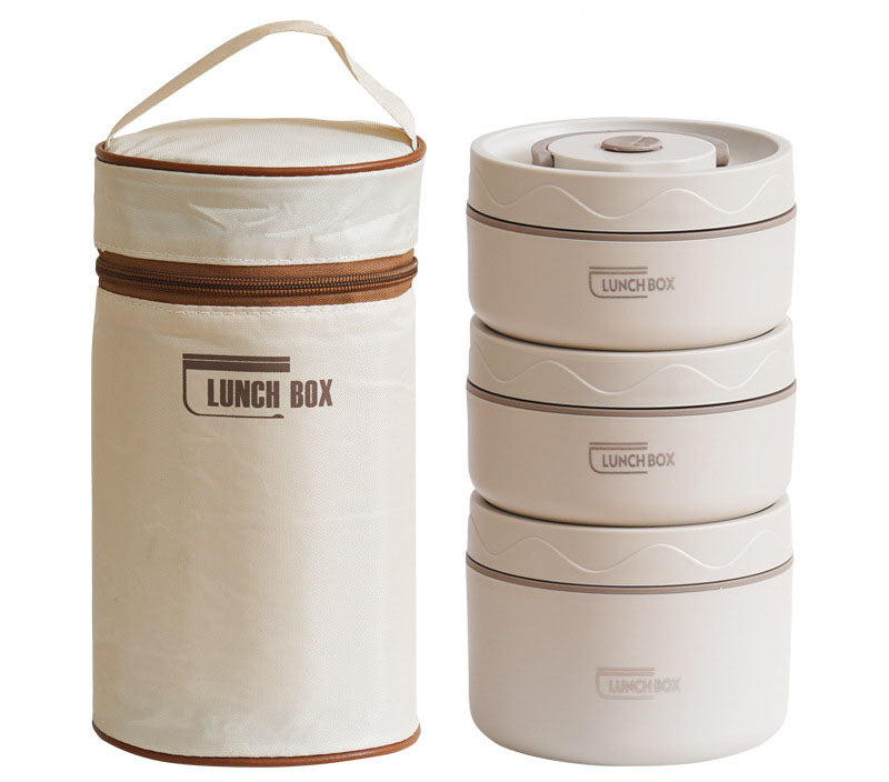 Arenzza portable insulated lunch container set with multiple compartments, perfect for keeping food fresh and organized for on-the-go use.