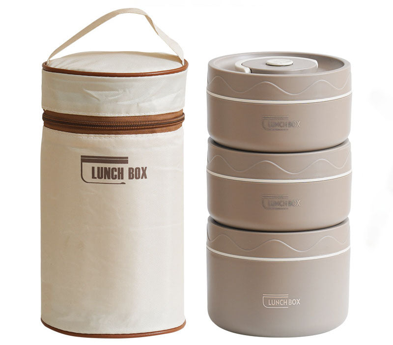 Arenzza portable insulated lunch container set with multiple compartments, perfect for keeping food fresh and organized.