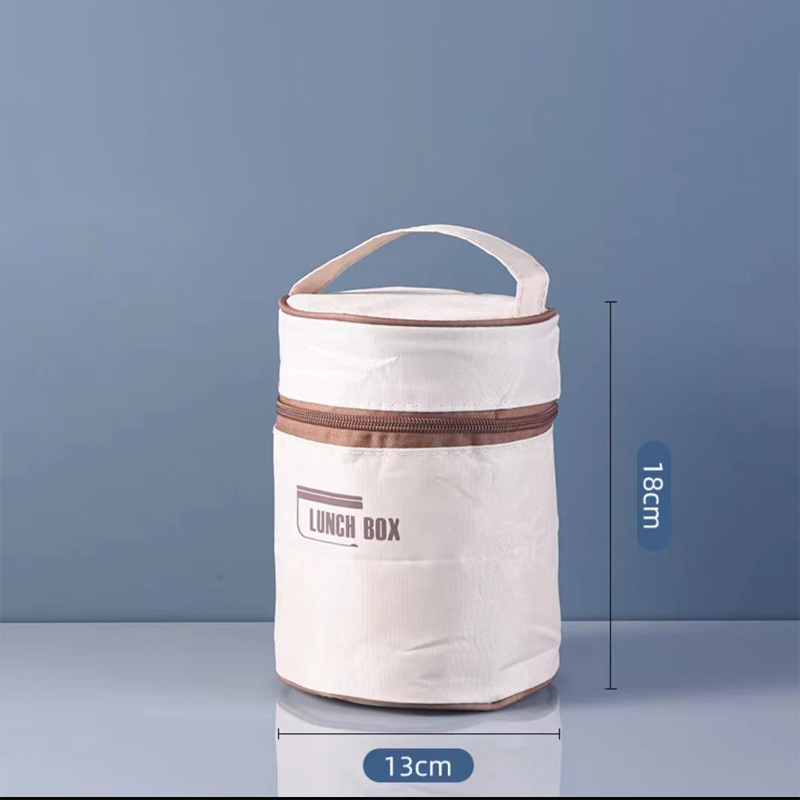 Arenzza portable insulated lunch container set with multiple compartments, ideal for keeping food hot or cold during meals.
