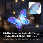 Arenzza Romantic Butterfly Vine LED lights displayed on a houseware and kitchen setting, featuring delicate butterfly-shaped light covers.