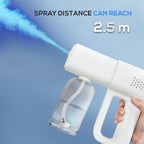 Arenzza cordless sanitizer nano sprayer gun with 380ml capacity and ultra-fine mist for home, office, and garden use.