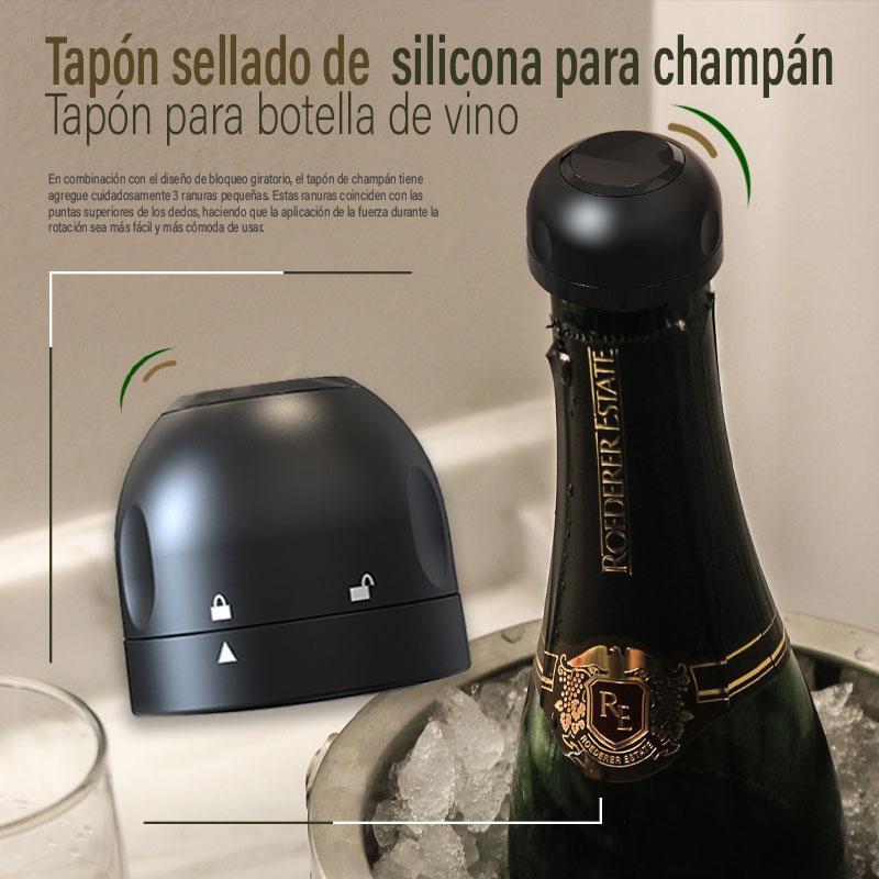 Arenzza silicone wine and champagne bottle seal in festive red, designed to keep bottles airtight during holiday celebrations.