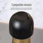 Arenzza silicone wine and champagne bottle seal, festive Christmas accessory, designed to keep bottles airtight and fresh.