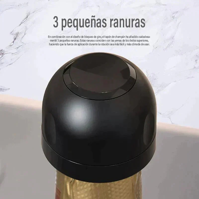 Arenzza silicone wine and champagne bottle seal, festive Christmas accessory, designed to keep bottles airtight and fresh.