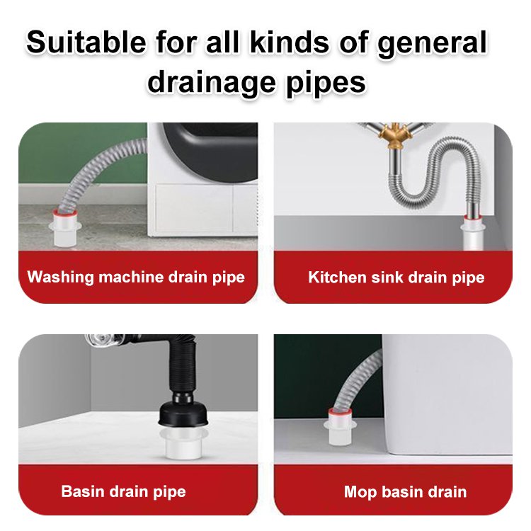 Arenzza drain pipe anti-odor artifact for kitchen and houseware, shown connected to a drain with a clean, modern design.