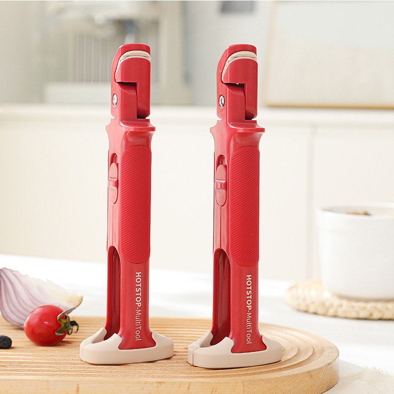 Arenzza multi-purpose anti-scald bowl holder clip for kitchen use, designed to prevent spills and protect hands from hot bowls.