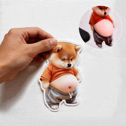 A 3D cute Shiba Inu door stopper and stress ball, made of soft material, featuring a playful, adorable design for home or office use.