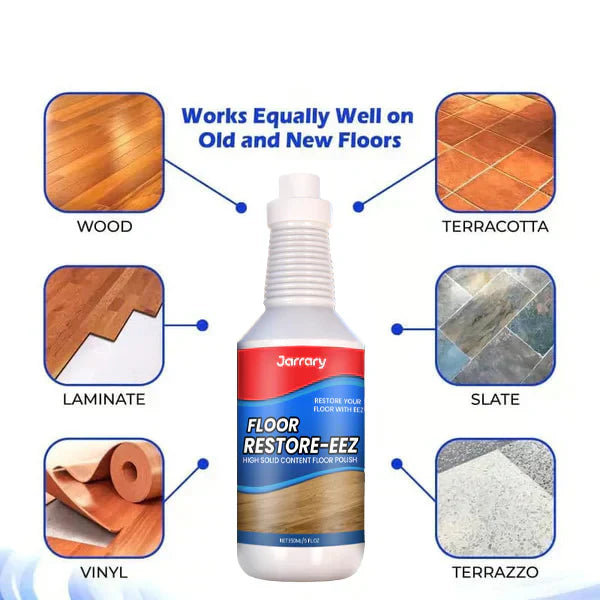 Arenzza invisible shield floor polish bottle for high-gloss floors, perfect for instantly renewing and protecting your home surfaces.