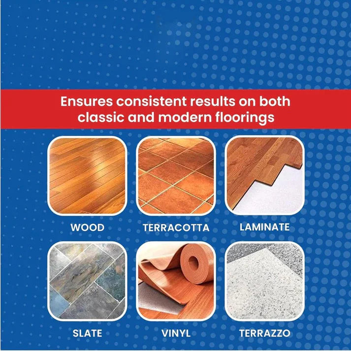 Arenzza invisible shield houseware product for kitchen floors with a high-gloss finish, shown in a clear bottle.