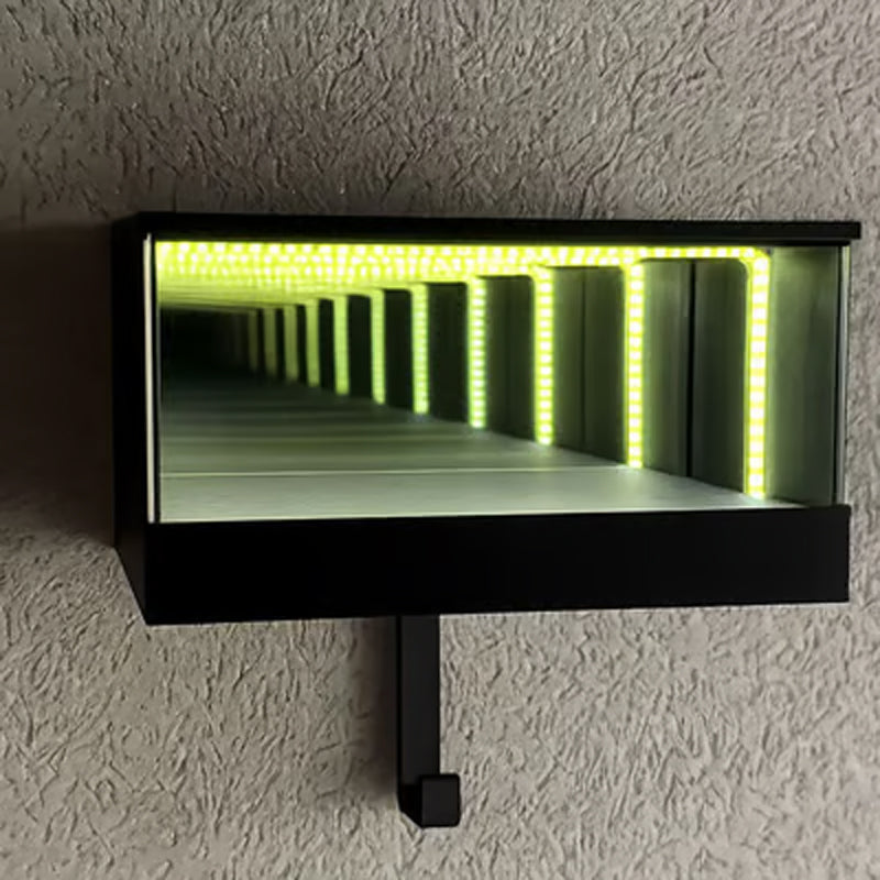Arenzza Infinity Mirror LED Garage Key Holder in modern houseware with illuminated LED display and sleek design.