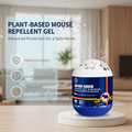 Arenzza plant-based indoor mouse repellent gel in a clear container, designed for houseware and kitchen pest control.
