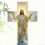 Arenzza retro Jesus Christ wall cross decor, vintage-style houseware and kitchen wall ornament with religious design.