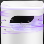 Arenzza UV fly trap with transparent catch box for houseware and kitchen use, designed to attract and trap flies effectively.