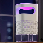 Arenzza UV fly trap with transparent catch box for houseware and kitchen, used to attract and trap flies effectively.