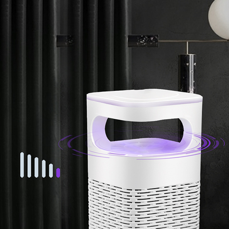 Arenzza UV fly trap with transparent catch box, designed for houseware and kitchen use to attract and trap flying insects.