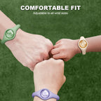Arenzza silicone mosquito repellent bracelet in vibrant colors, designed for outdoor protection against mosquitoes.