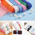 Arenzza bed sheet organizer with elastic bands in a houseware and kitchen setting, neatly holding bed sheets in a clean environment.