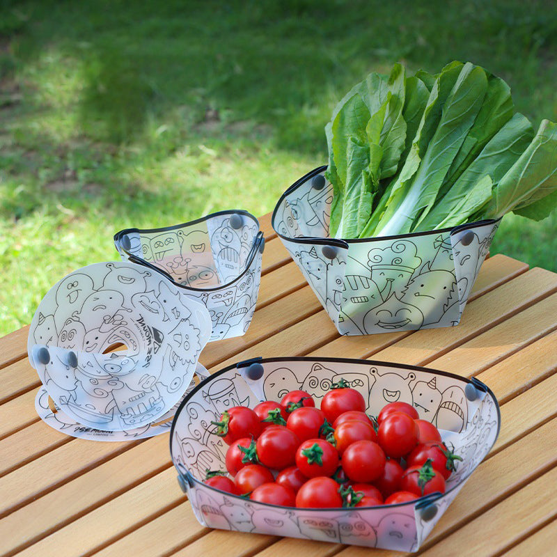 A lightweight outdoor folding PP utensils set by Arenzza, including fork, spoon, and knife, ideal for camping and travel.