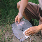 A set of lightweight, portable outdoor folding PP utensils in a compact design, ideal for camping and outdoor activities.