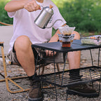 A set of lightweight outdoor folding PP utensils from Arenzza, including fork, spoon, and knife, ideal for camping and travel.