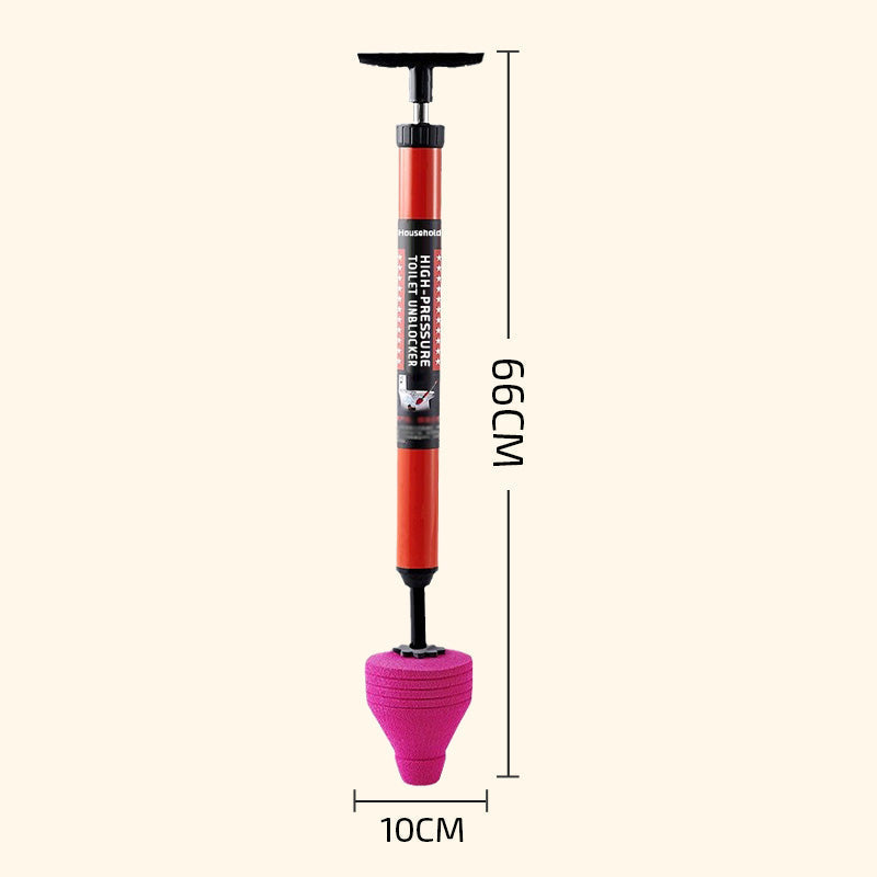 Arenzza high-pressure toilet unblocker tool for instant clog removal in bathroom, no chemicals or mess, household kitchen essential