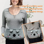Arenzza plush hot water bottle belt in soft fabric, designed for comfortable refilling and heat retention in houseware and kitchen use.