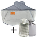 Arenzza plush hot water bottle belt for refilling, soft fabric cover, designed for cozy, comfortable use in houseware and kitchen.