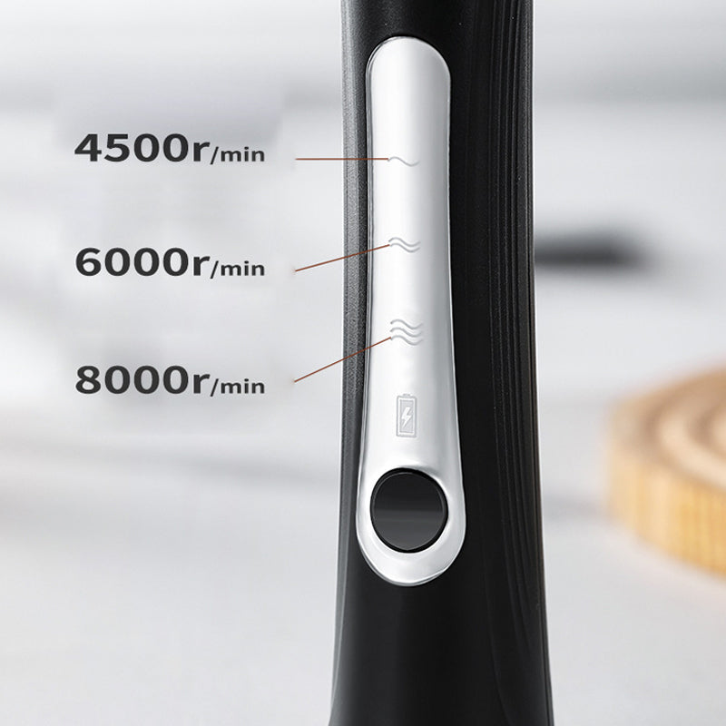 Arenzza mini portable electric frother set for kitchen, featuring a sleek handheld frother and stand in a modern houseware design.