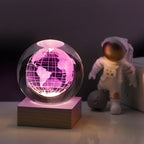 Arenzza 3D Galaxy Crystal Ball Nightlight, decorative houseware with a luminous galaxy design for ambient lighting.
