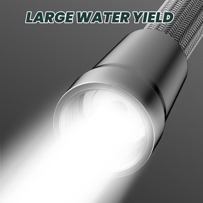 Arenzza upgraded explosion-proof braided shower hose with anti-leak design, showcasing its durable, flexible construction for bathroom use.