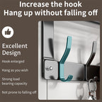 Arenzza over-the-door hook with basket for kitchen or houseware, space-saving, strong, tool-free installation on door.