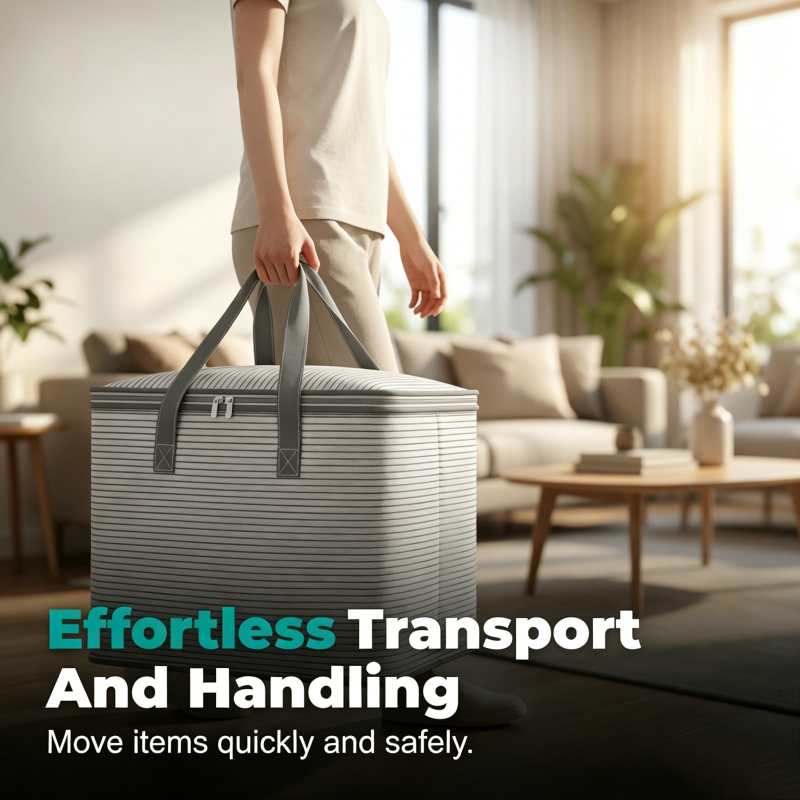 Arenzza large collapsible storage bag with handles, made of durable fabric, designed for houseware and kitchen organization.