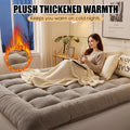 Arenzza ultra-warm thickened mattress pad with plush fabric and supportive padding, designed for cozy, restful sleep.
