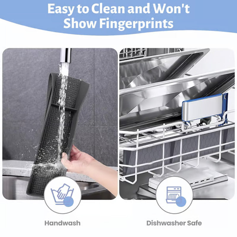 Arenzza Magnetic Silicone Kitchen Rack with hooks and suction cups for organizing utensils and kitchen tools.