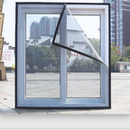 Arenzza high-density anti-mosquito window netting for houseware and kitchen, showing a close-up of the mesh netting on a window frame.
