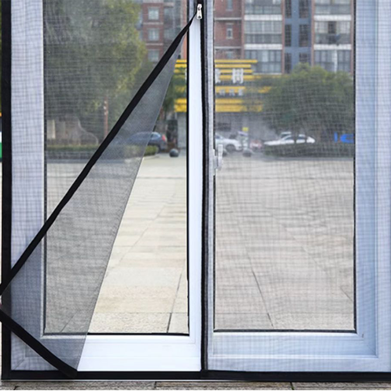 Arenzza high-density anti-mosquito window netting installed on a window in a house, providing insect protection.
