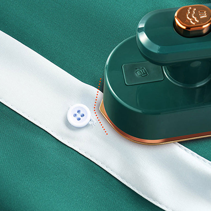 Arenzza portable mini steam iron for houseware and kitchen use, shown with compact design and steam outlet for easy ironing.