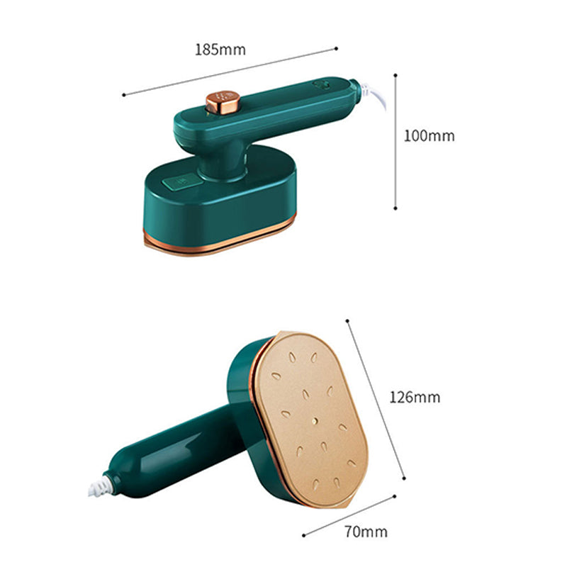 Aarenza portable mini steam iron for houseware and kitchen, shown with compact design and steam nozzle in a home setting.