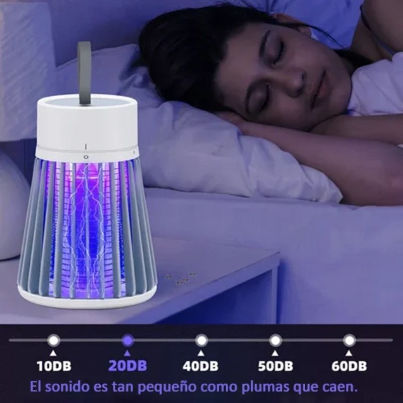 Arenzza portable insect killer trap for indoor and outdoor use, designed to attract and eliminate flies and mosquitoes.