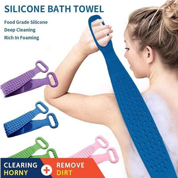 Arenzza HydratBath silicone body cleansing brush for gentle, thorough skincare, featuring soft silicone bristles with ergonomic handle.
